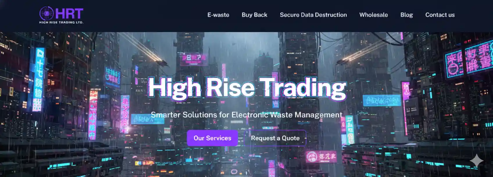 HRTC Recycling – Custom WordPress Theme Development